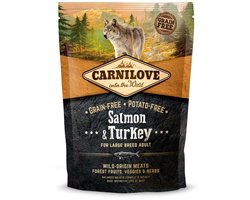 Hondenvoer CARNILOVE - Zalm Kalkoen Graanvrij - 1.5kg voor Grote Rassen