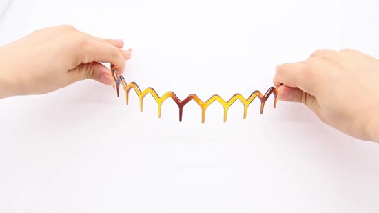 Zigzag-hoofdbanden voor vrouwen kunststof haarkam-hoofdband zwart - Set van 2 haaraccessoires voor vrouwen en mannen bij het wassen van het gezicht