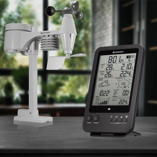 Bresser draadloos weerstation met buitensensor, 5,7 scherm