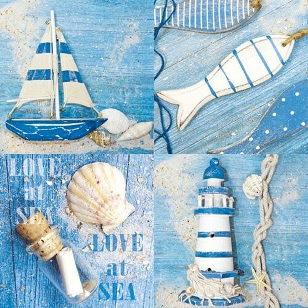 Ambiente Lunch servetten - Love At Sea