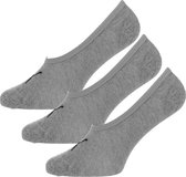 Puma Footie Unisex (3-pack) - unisex onzichtbare sokken - middengrijs melange - Maat: 39-42