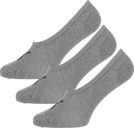 Puma 3 paar footies sokken - Invisible - Sneaker sokken - 42 - Grijs