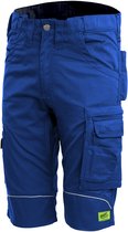 Short de travail TMG KULT WORKER pour homme, Blauw - Passepoil réfléchissant - Taille élastiquée - Design ergonomique