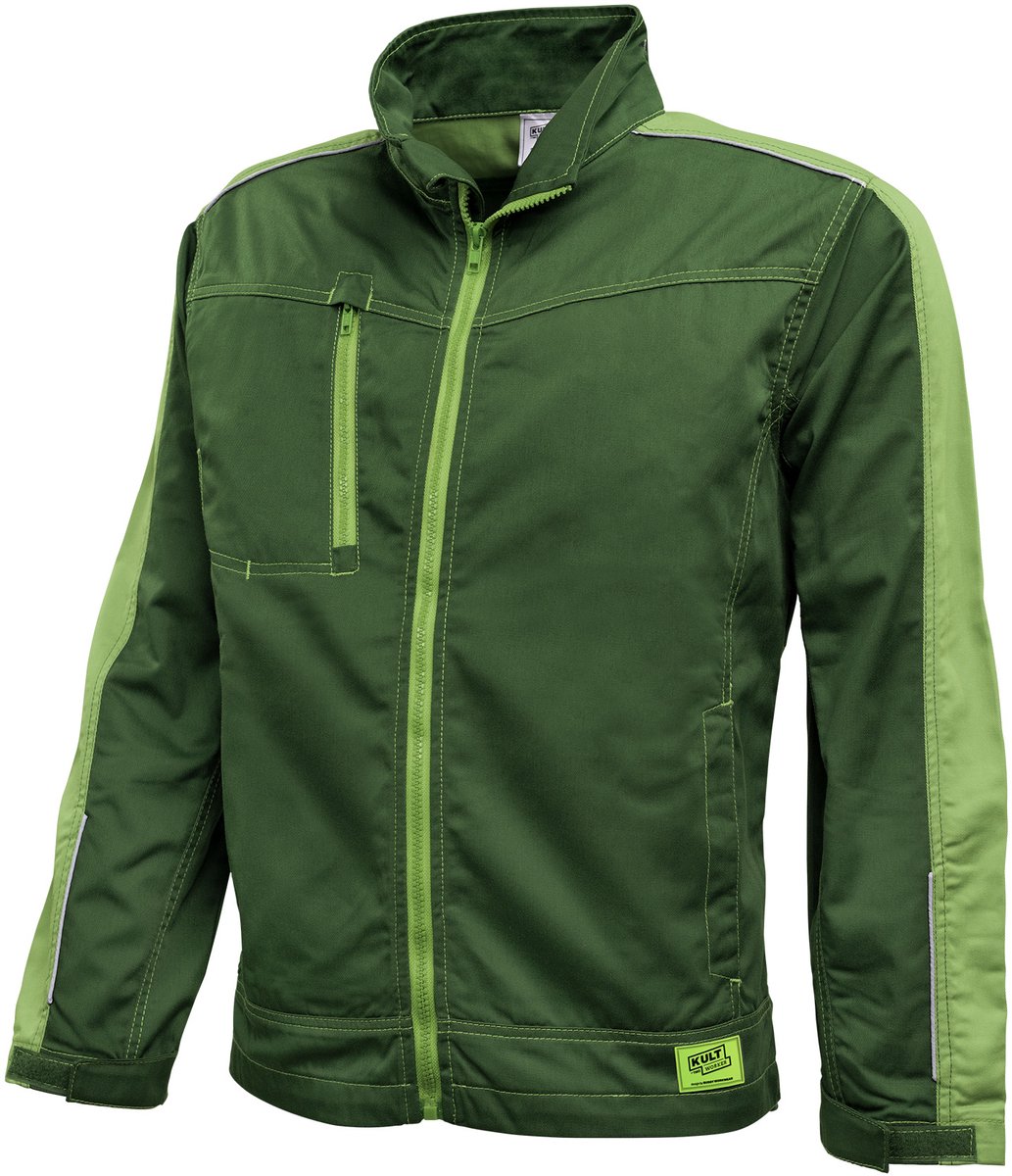 TMG KULT WORKER WORK Werkjas HEREN Veiligheidsjas Groen - Slijtvast - Comfortabel - Ademend
