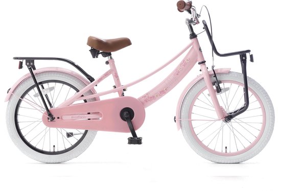 Popal Lola Kinderfiets - Meisjes - 16 inch - Roze Zwart | bol.com