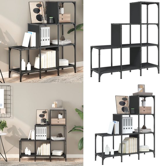 VidaXL Boekenkast 60x20x120 cm bewerkt hout wit