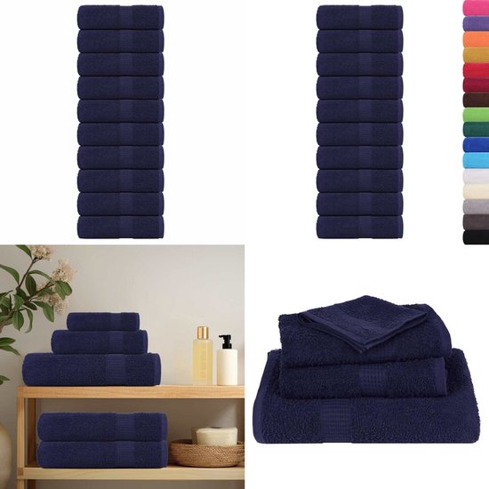 vidaXL - Gastendoekjes - SOLUND - 2 - st - 600 - g/m² - 30x50 - cm - crèmekleurig