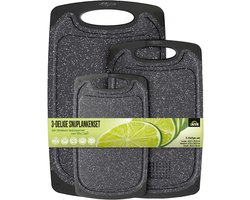 VAIVE Snijplank Set - 3 Snijplanken - Kunststof Snijplankenset - Vaatwasserbestending - Cutting board - Chopping VAIVE Snijplank Set - 3 Snijplanken - Kunststof Snijplankenset - Vaatwasserbestending - Cutting board - Chopping