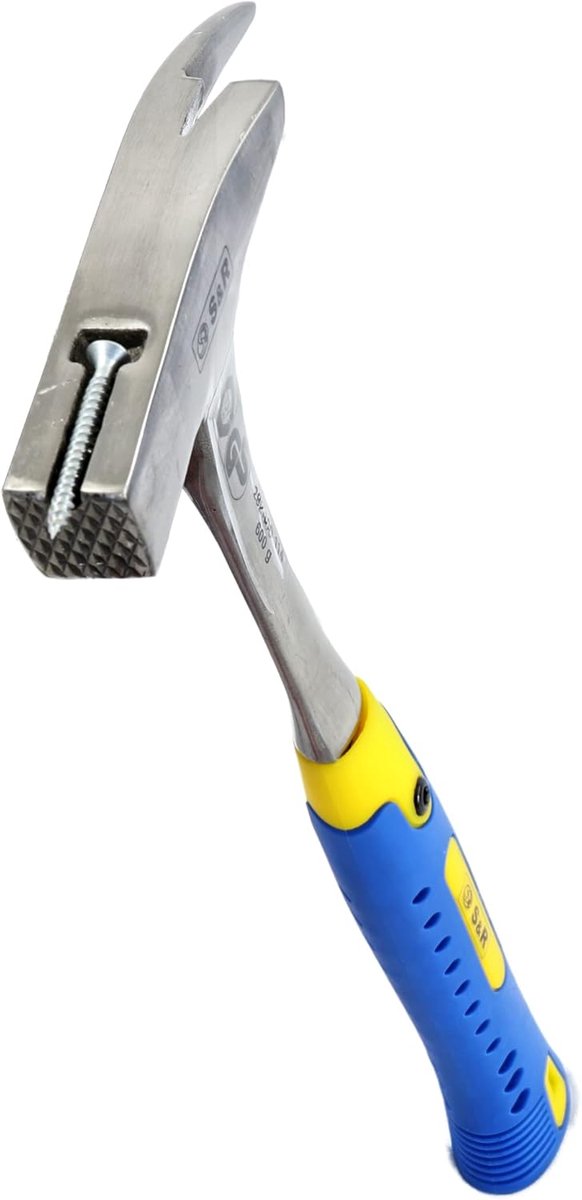Lathamer 600g met glasvezel steel en antislip handgreep - Perfect voor timmerwerk