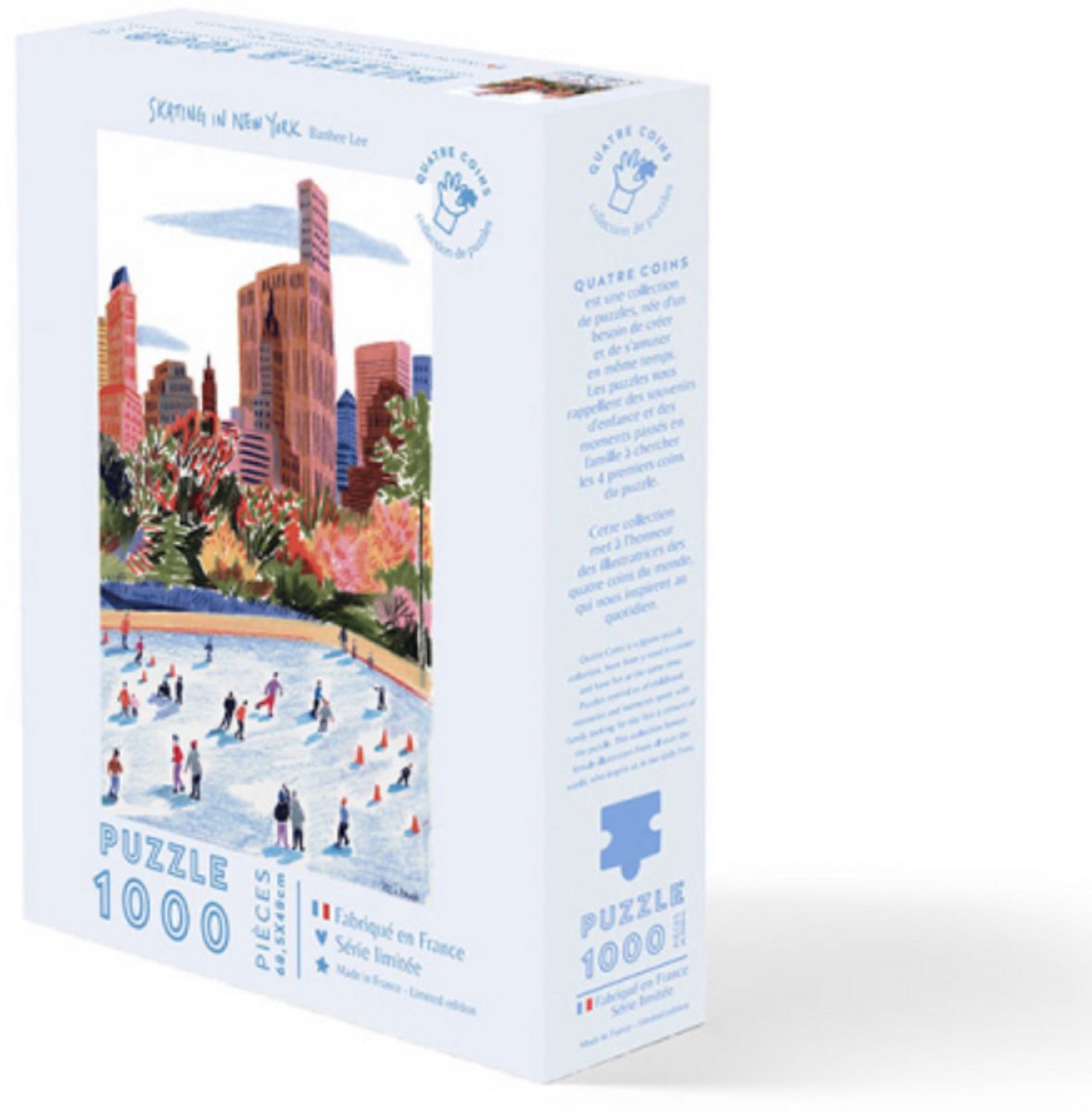 La Petite Epicerie 1000 Stukjes PUZZLE "SKATING IN NEW YORK" 735g 68x48cm kinderen en volwassenen