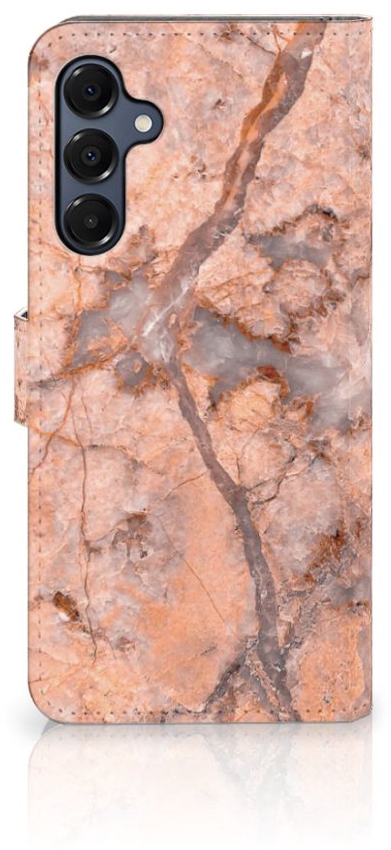 Samsung Galaxy A16 4G/5G Bookcase Marmer Oranje