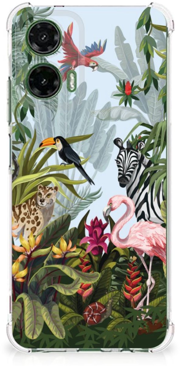 Back Cover voor Case Anti-shock voor Motorola Moto G35 Jungle
