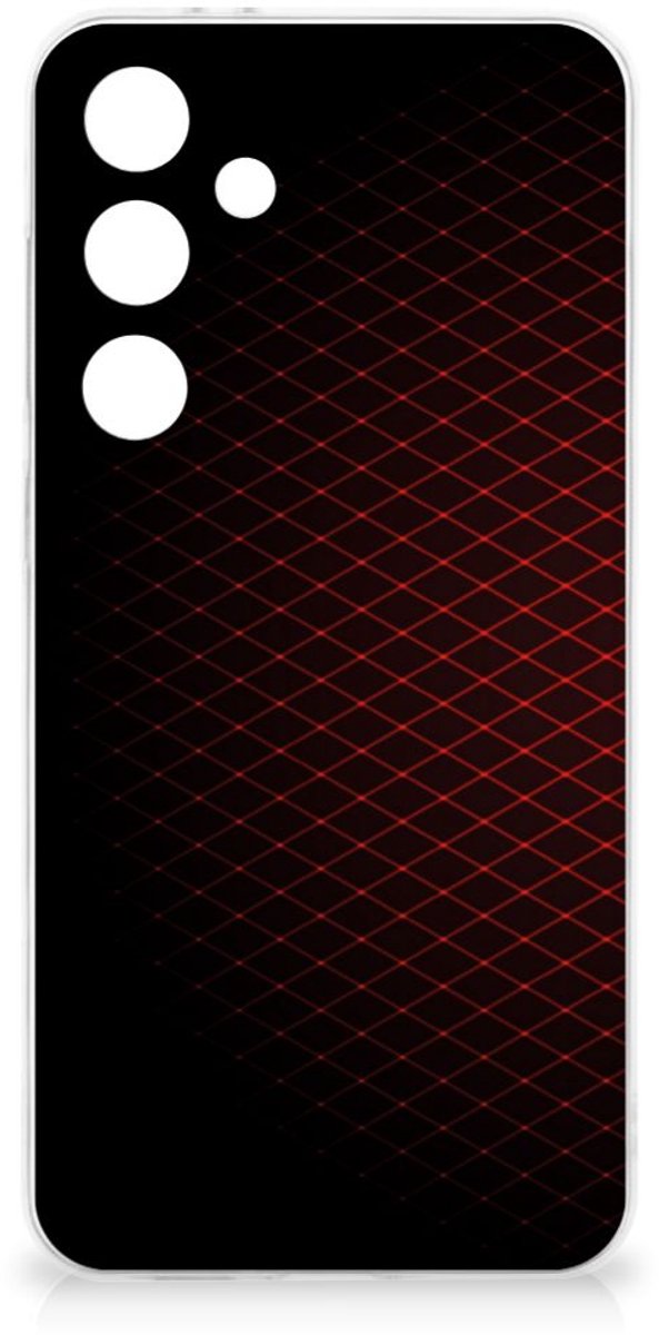 Samsung Galaxy S24 FE TPU bumper Geruit Rood