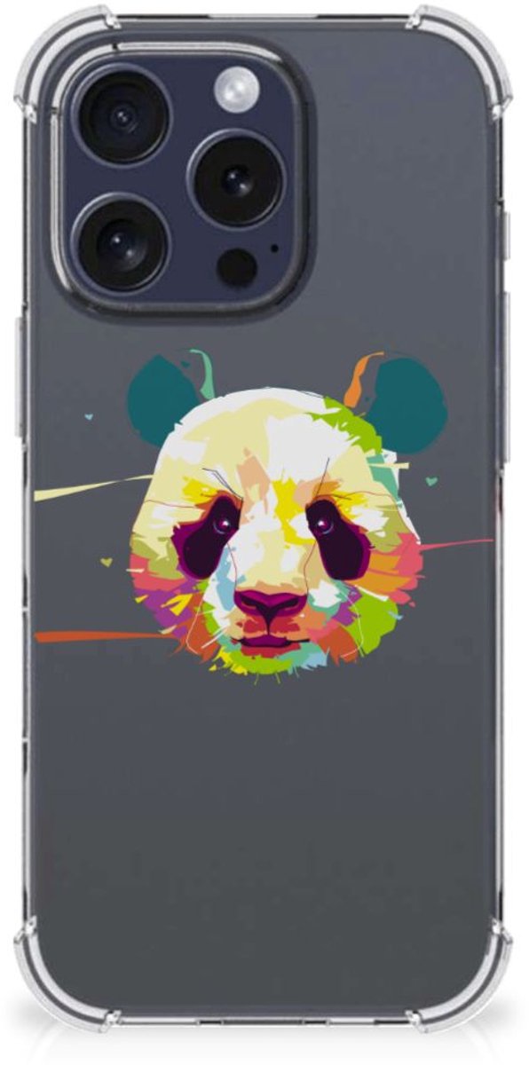 iPhone 16 Pro Max Stevig Bumper Hoesje Panda Color