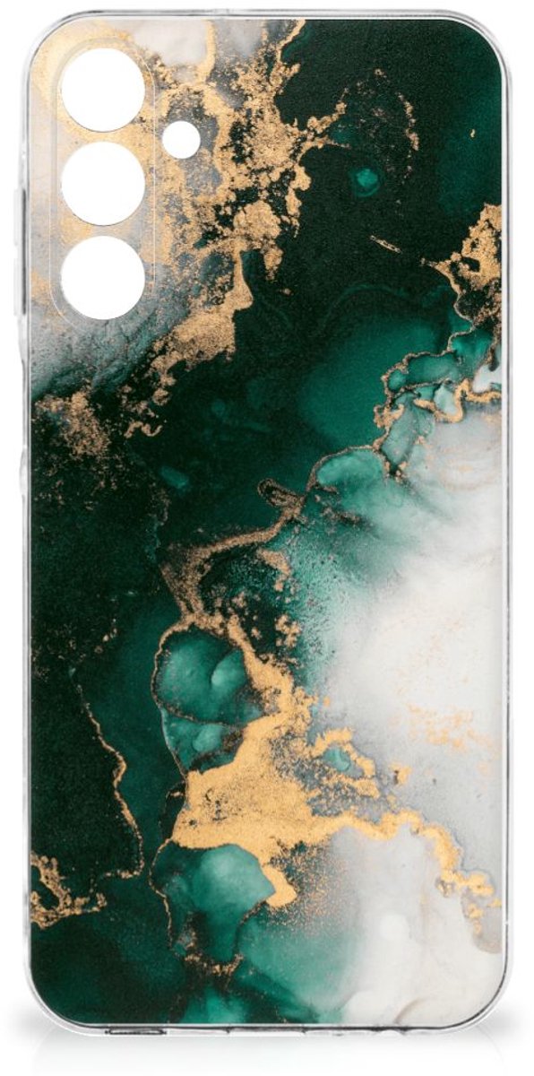 TPU Siliconen Hoesje voor Samsung Galaxy A16 Marmer Groen