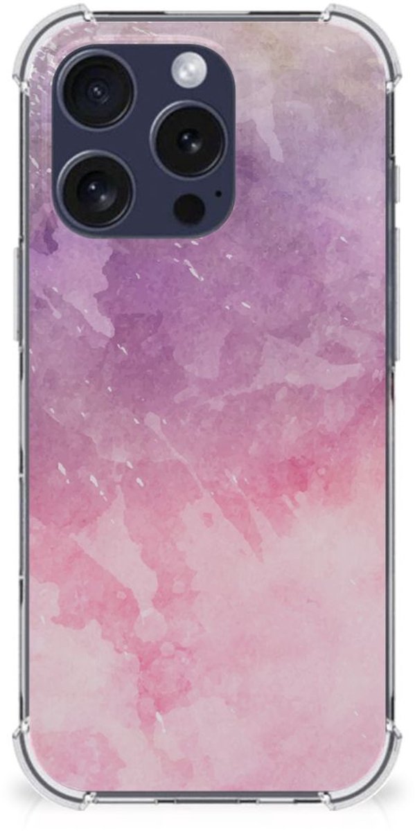 Back Cover iPhone 16 Pro Pink Purple Paint