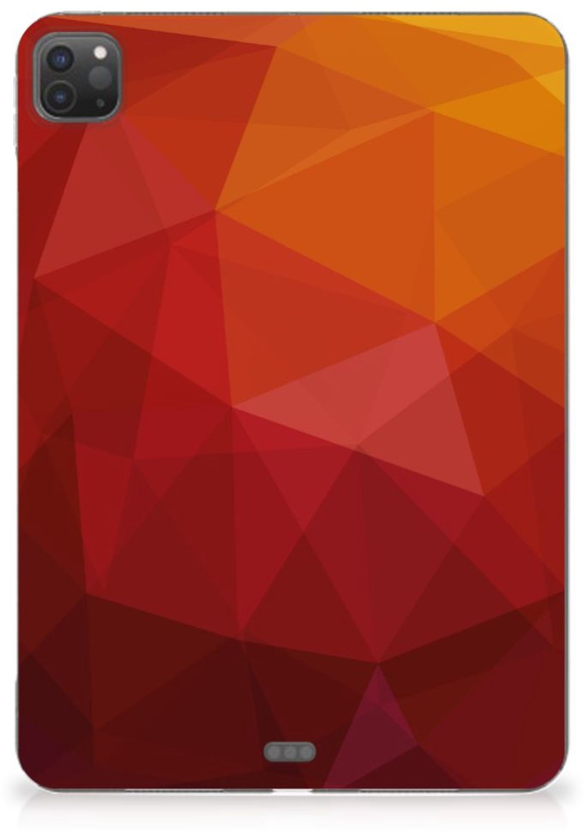 Back Cover voor iPad Pro 11 (2024) Polygon Red