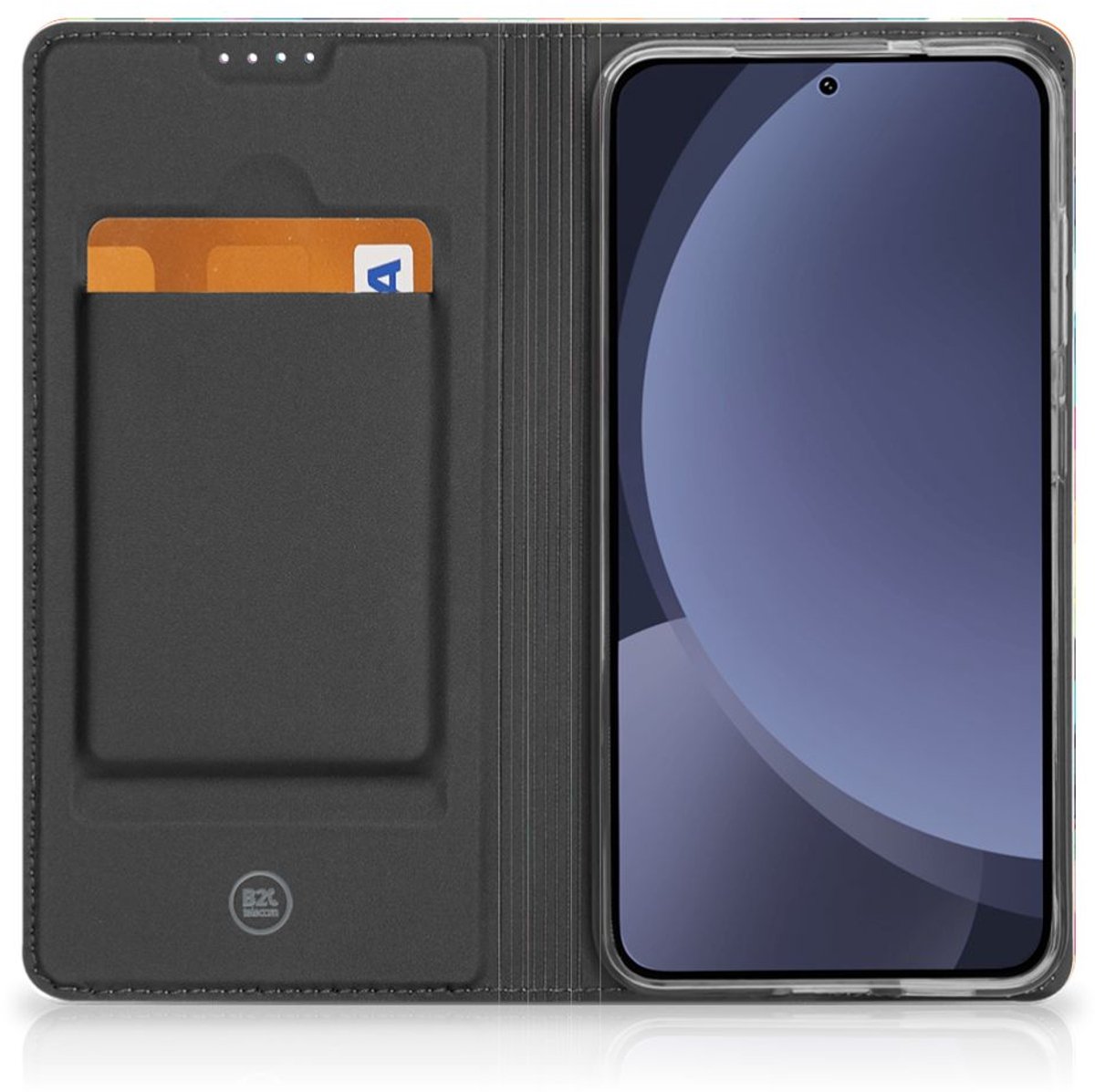 Book Case voor Samsung Galaxy S25 Hoesje met Magneet Geruit