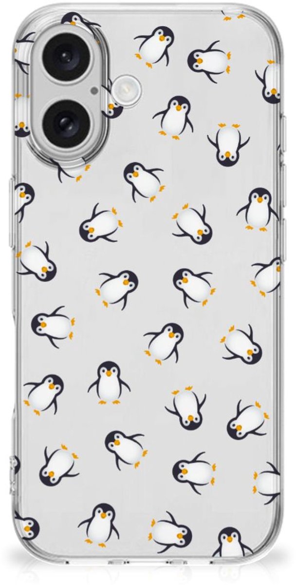 TPU bumper voor iPhone 16 Pinguïn