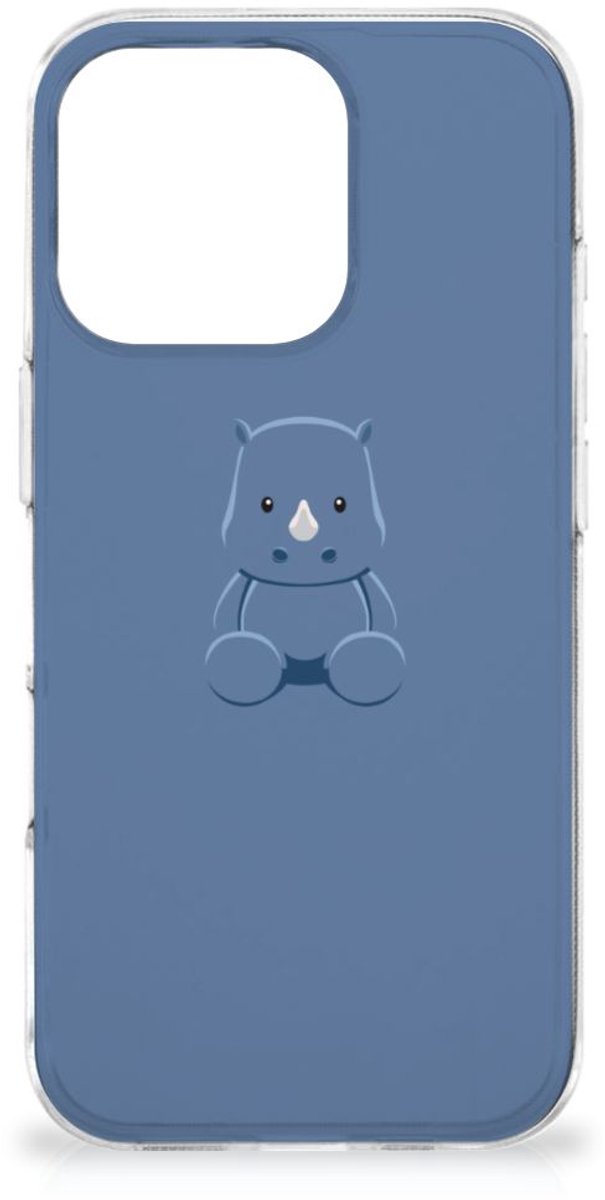 iPhone 16 Pro Telefoonhoesje met Naam Baby Rhino