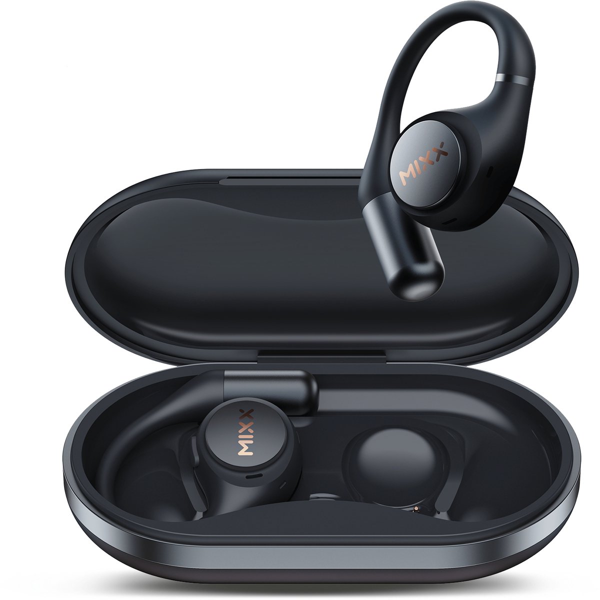 Mixx Streambuds AirFlow Open TWS - Sport Draadloze Oortjes - Bluetooth - Hardlopen - Waterbestendig