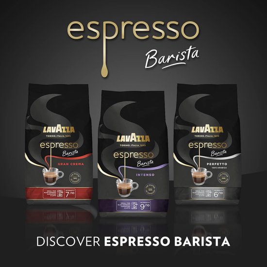 Lavazza Espresso Barista Intenso Koffiebonen - Koffie Blend van Robusta en Arabica Bonen - Intensiteit 9/10 - 4 x 500 gram