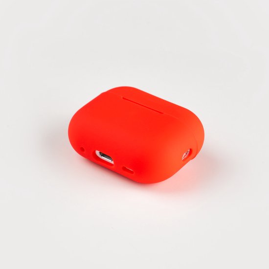 Hoesje voor de AirPods Pro 2 in de kleur Rood - TCH - Beschermhoes - Siliconen - Case - Soft case