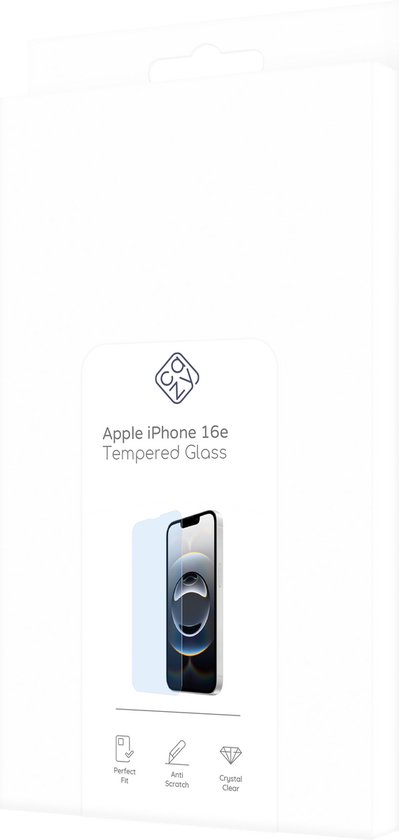 Protection d'écran en Tempered Glass Cazy pour iPhone 16e - Transparent