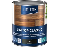 Linitop Classic - Beits - Decoratieve beschermende beits  - Ebbenhout - 287  - 2,50 L