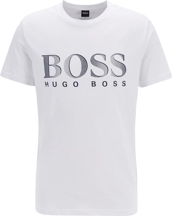 Hugo Boss - Heren - T-Shirt Ronde Hals - Wit - XL | bol.com