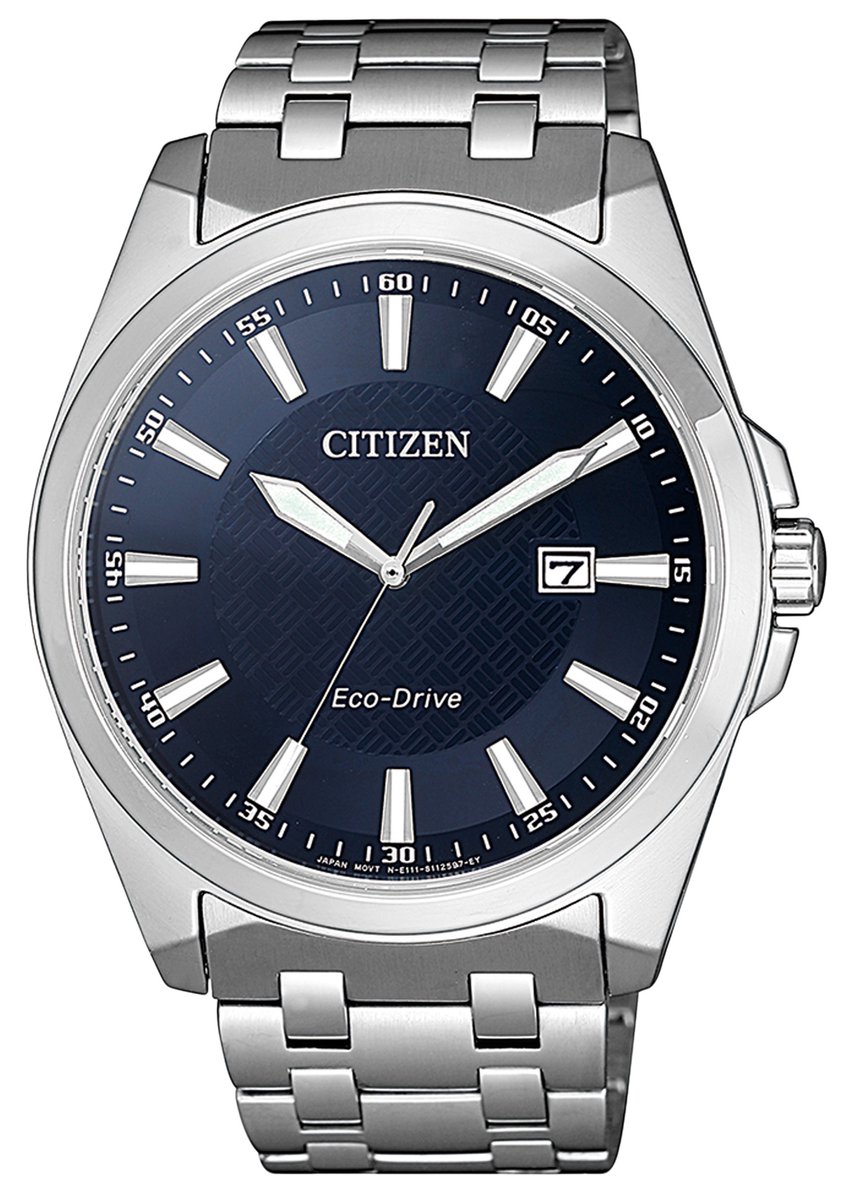 Citizen Corso Horloge - Citizen heren horloge - Blauww - diameter 41 mm - roestvrij staal