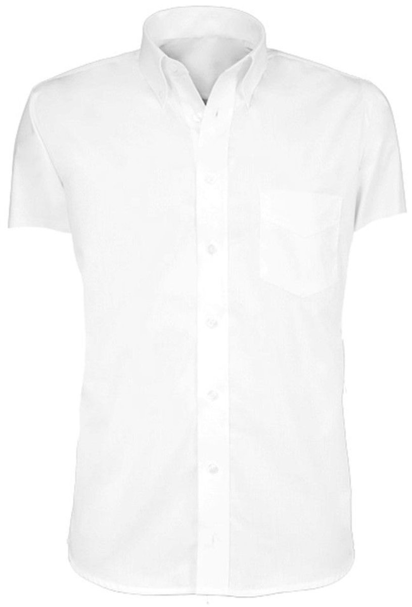 Giovanni Capraro 42-1 Heren Shirt overhemd korte mouw | Wit | maat 40