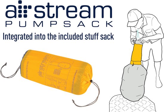 Sea to Summit UltraLight Regular - Opblaasbare slaapmat - 5cm - 395g - Geel van Sea to Summit — afbeelding 4