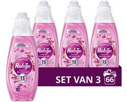 Robijn Advanced Quickwash Vloeibaar Wasmiddel - Sunset Bloom - voor korte wasprogramma's - 3 x 22 wasbeurten - Voordeelverpakking