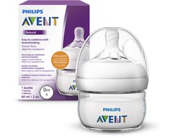 Philips Avent Natural babyfles - langzame flow - 60ml - SCF039/17