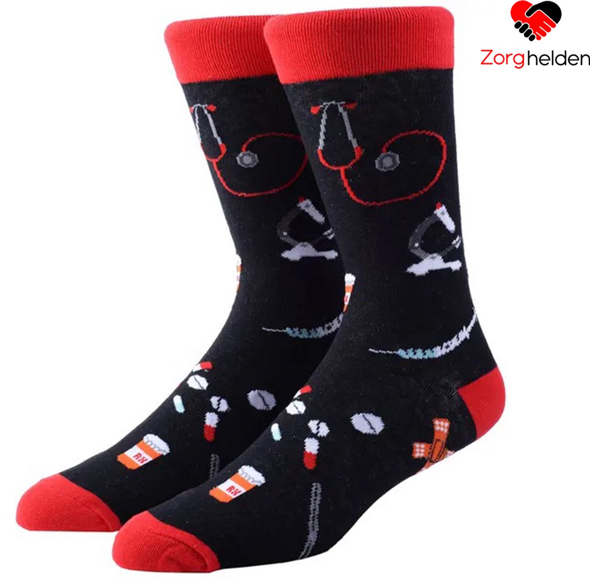 Zorghelden® Verpleegkundige sokken "Super Nurse" - Zuster sokken - Verpleegkundige cadeau - Verpleegkundige accessoires - Medische sokken - Nurse sokken