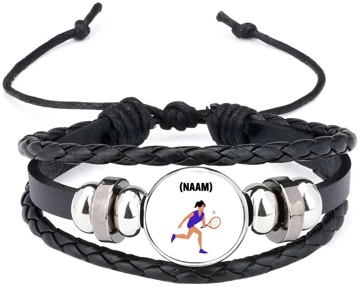Akyol - tennis met eigen naam armband zwart - Tennis - tennisser - sport
