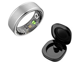 DrPhone RingSense V3 – Smart Ring - Europese ringmaat 59 - 5ATM Waterdicht – Slaapmonitor – Hartslagmeter - SpO2 + Case - Zilver