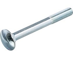 slotbout m8x180 - per zak a 1 stuks - gegalvaniseerd 4.6 - din 603 - inclusief moer