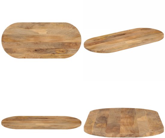 vidaXL Tafelblad met natuurlijke rand 140x60x2,5 cm massief mangohout