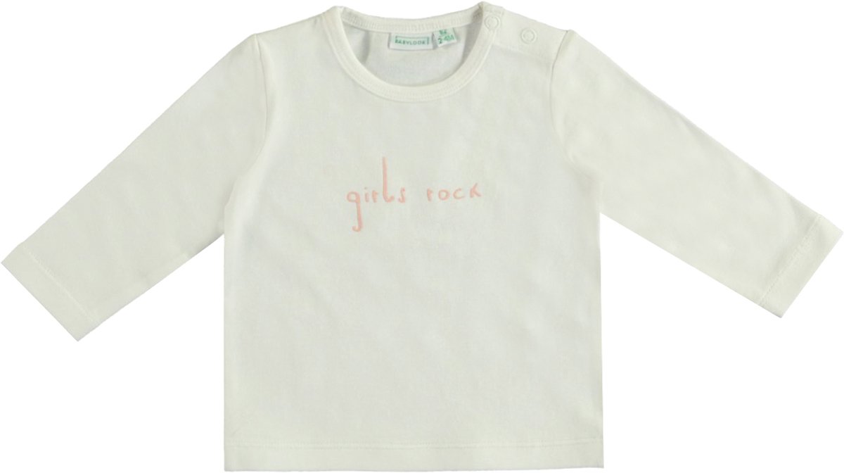 Babylook Girls Rock T-Shirt - Mt. 56 - Snow White