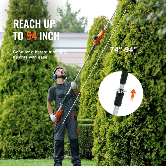 Betaalbare Goederen® elektrische snoeischaar - heggenschaar - takkenschaar - snoeischaar accu - snoeischaar electrisch - snoeischaar op accu — afbeelding 4