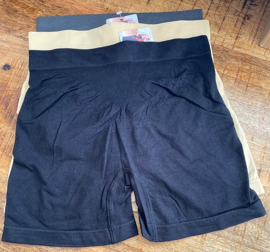 Boxer femme Light Corrective -1783 - Polyamide - Taille haute - Lot de 3 M/L gris/beige/noir