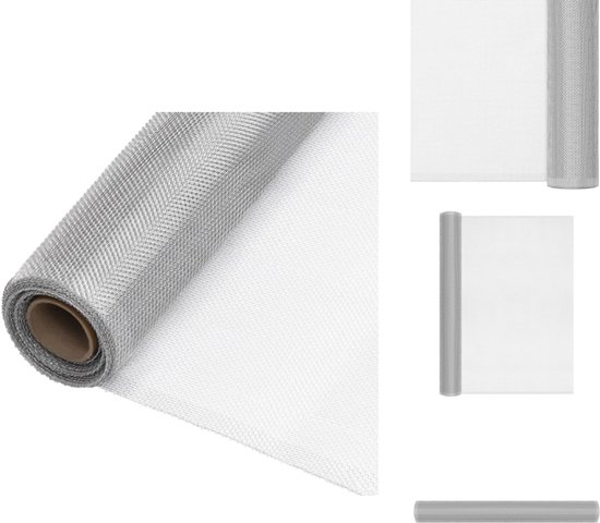 Moustiquaire vidaXL - Moustiquaire - Grillage 60 x 2000 cm - Aluminium Argenté