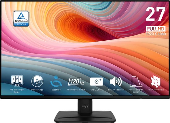 MSI PRO MP271A E2 - Full HD Monitor - 120hz - 27 inch