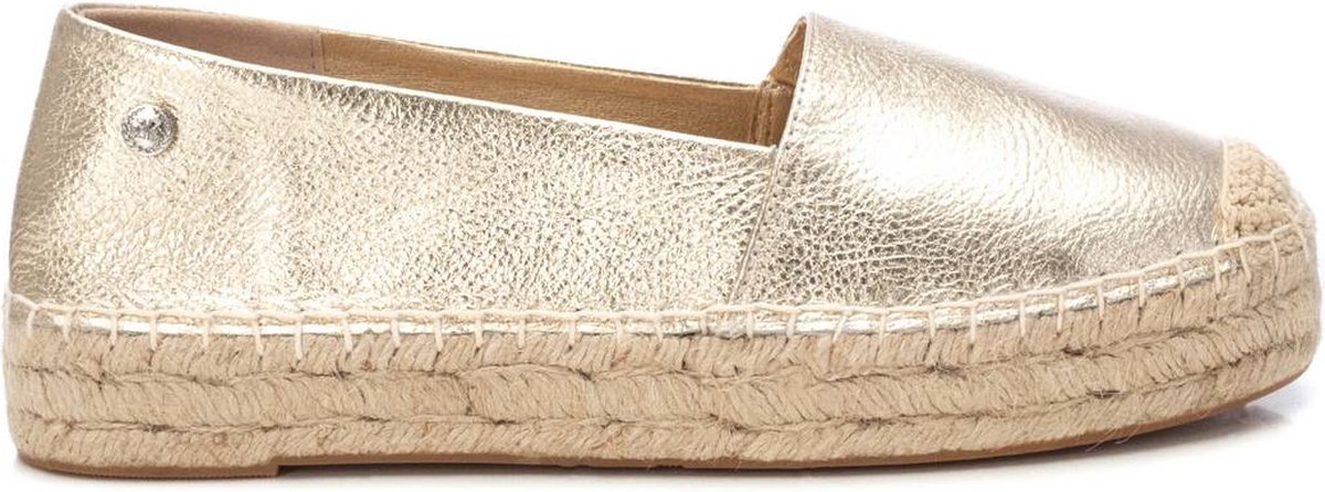 Xti 143637 Leather Espadrilles Goud EU 40 Vrouw