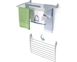Foxydry Fold 82 cm DOWN - wasdroogrek wandmontage clicksysteem - neerwaartse sluiting - 82 x 50 x 10 cm