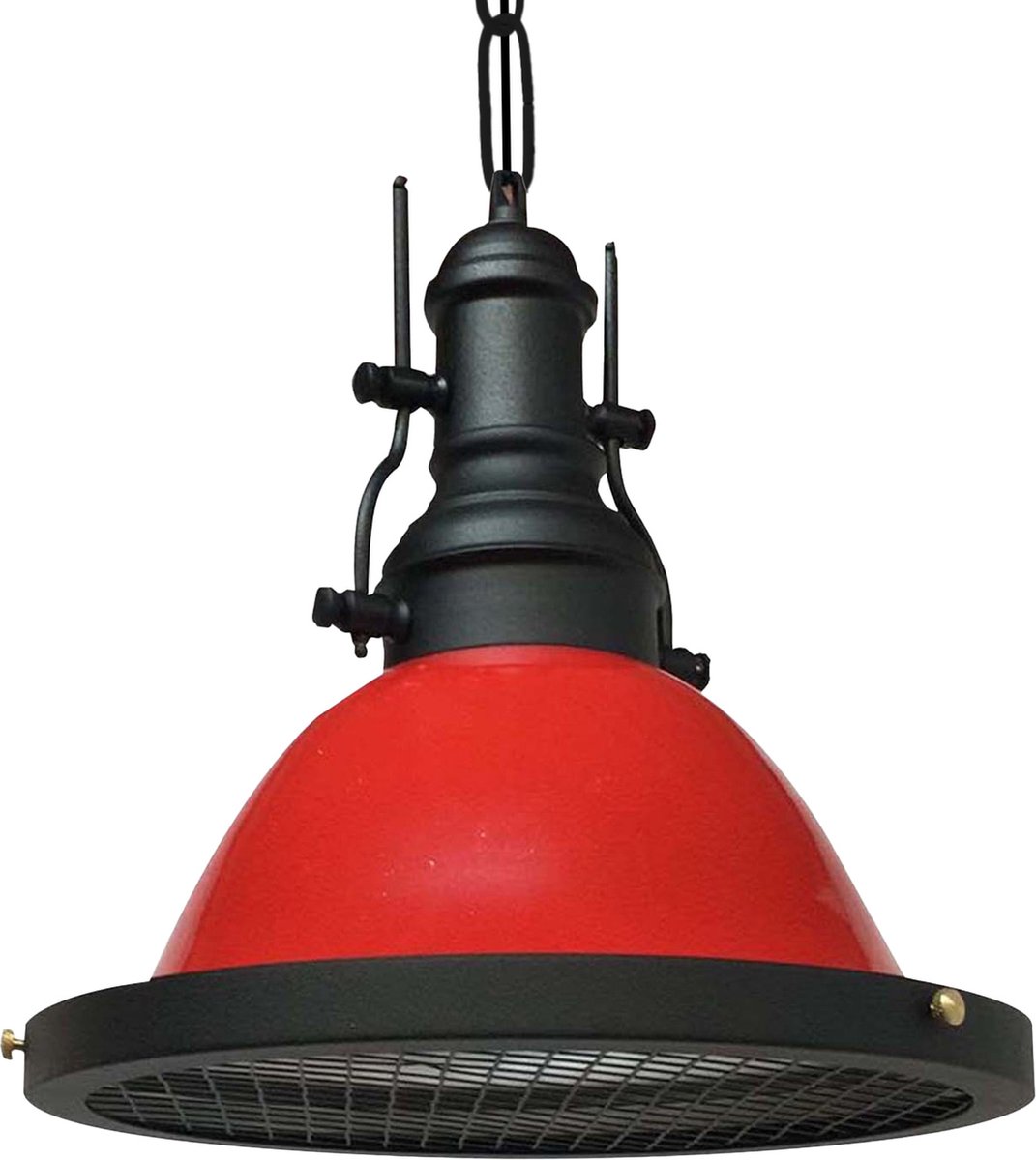 Bamyum Turami hanglamp, industriële Modern stijl, Ø35 cm, rood metalen lamp