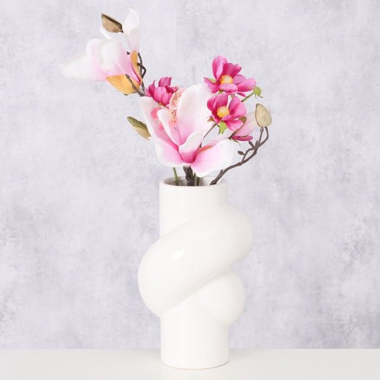 Boltze Home - Vaas Heya - Wit - 20.3 cm Hoog