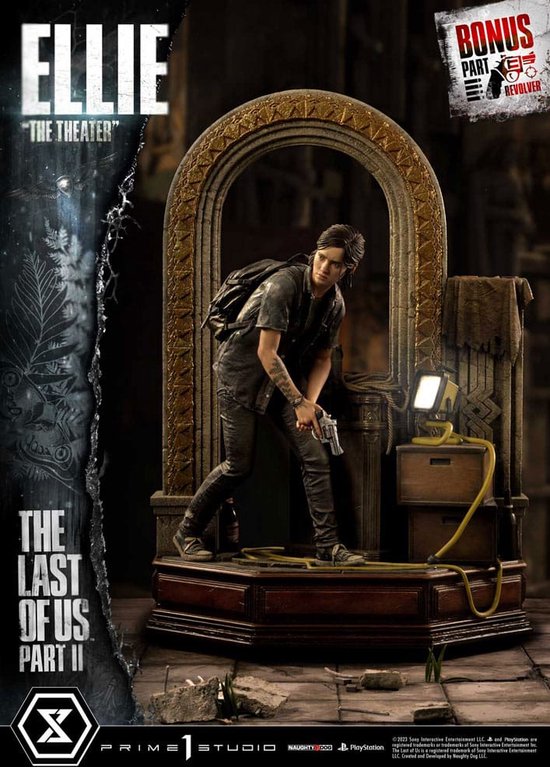Prime 1 Studio The Last of Us Part II Ultimate Premium Masterline Series Statue 1/4 Ellie The Theater Bonus Version 58 cm Beeld